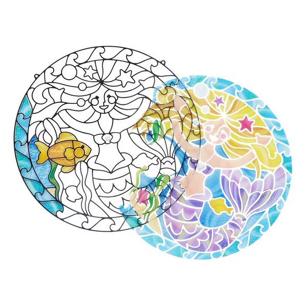 Продукт Melissa&Doug Русалка - Стъклопис  - 0 - BG Hlapeta